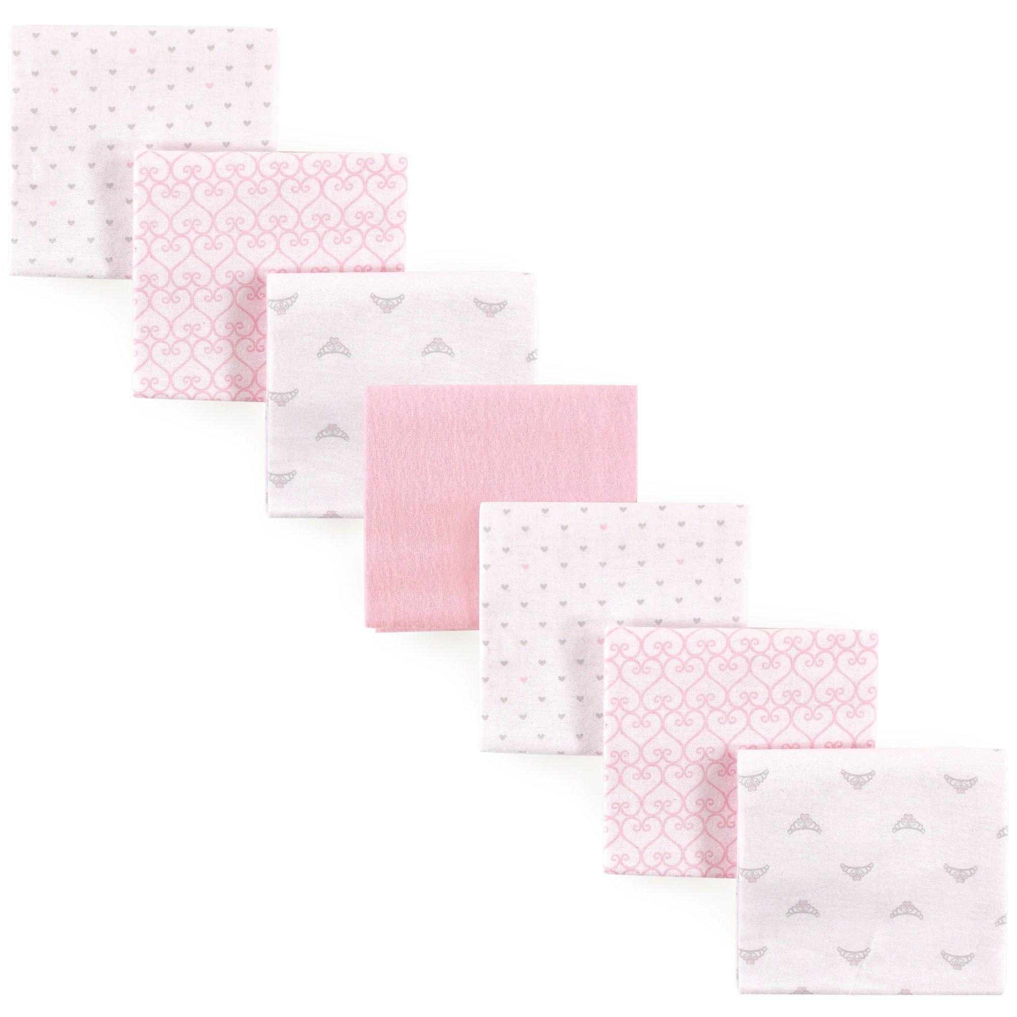 Luvable Friends cotton flannel receiving blankets 7-pack with elephant print