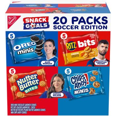 Nabisco Sweet & Salty Snacks Variety Pack (OREO Minis, Nutter Butter Bites, CHIPS AHOY! Minis, RITZ Bits Cheese)