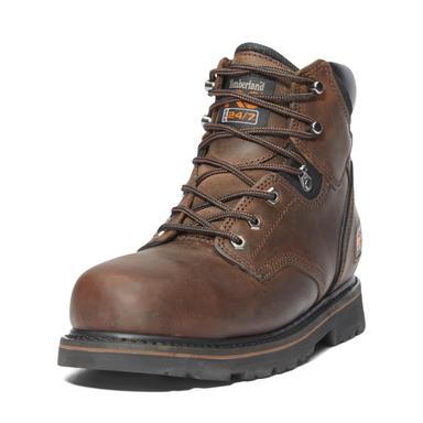 Timberland PRO Men's Pit Boss 6 Inch Steel Safety Toe Industrial Work Boot, Brown