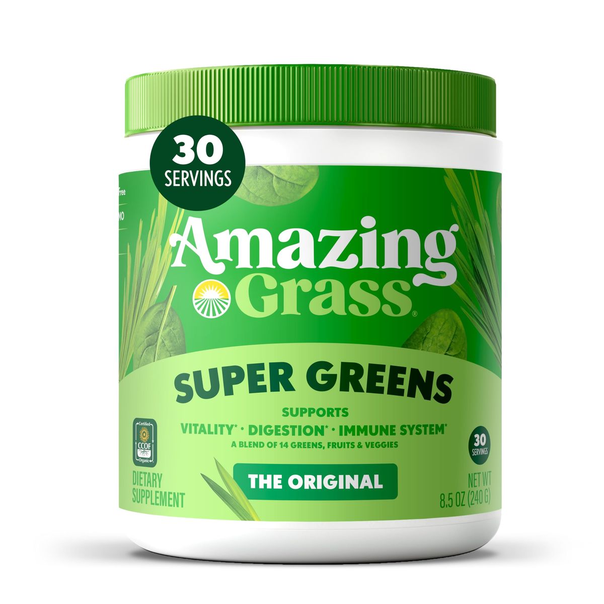 Amazing Grass Super Greens Powder Original 30 Servings