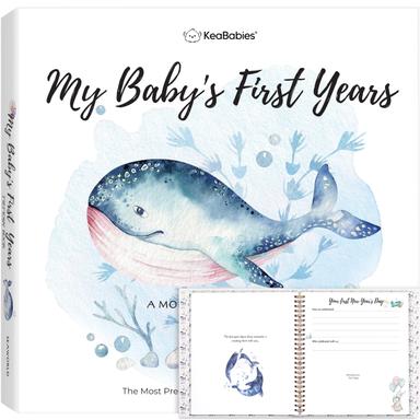 KeaBabies First 5 Years Baby Book SeaWorld Hardcover