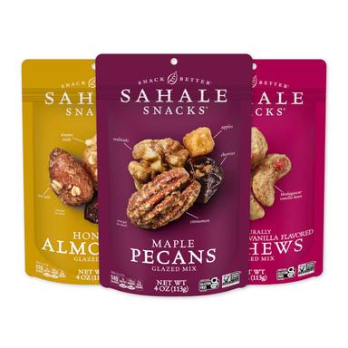 Sahale Snacks Glazed Nut Mix Variety Pack, 6 x 4 oz