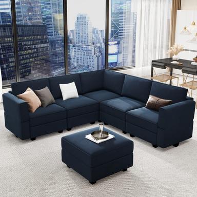 Belffin Modular Sectional Sofa with Storage