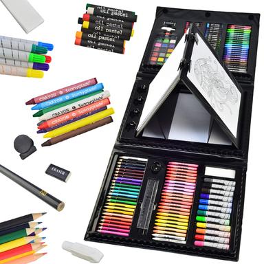 Sunnyglade Trifold Easel Art Set, 185pc