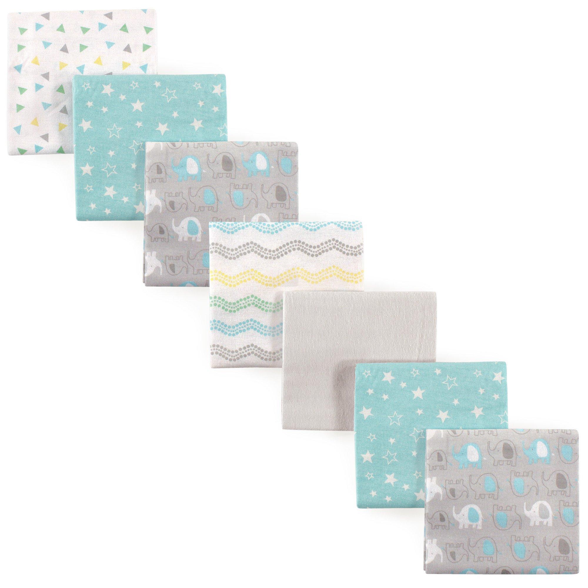 Luvable Friends 7-pack cotton flannel receiving blankets