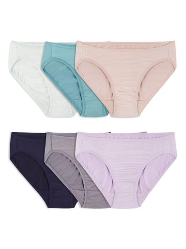 Fruit of the Loom Women's Breathable Bikini 6‑Pack