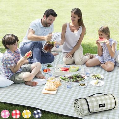 ZAZE Extra Large Picnic Blanket, 80''x80'' Waterproof