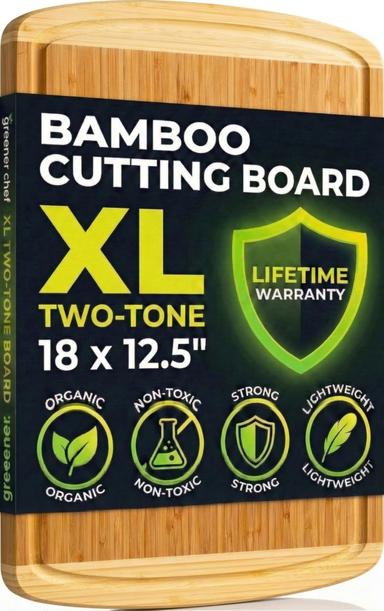 Greener Chef Extra Large Bamboo Cutting Board