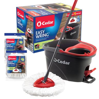 O‑Cedar EasyWring Spin Mop + 2 Extra Refills