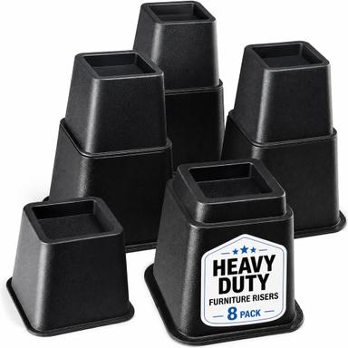 Home It Adjustable Bed Risers, 3/5/8 Inch | Mubboo