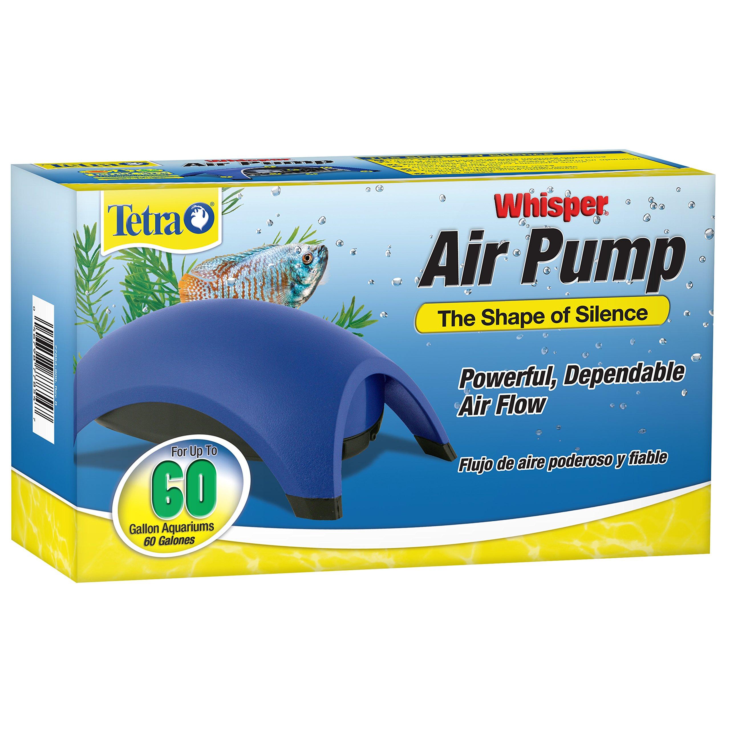 Tetra Whisper Air Pump 20-40 Gallon blue dome-shaped aquarium air pump
