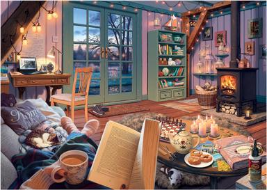 Ravensburger Cozy Retreat 500‑Piece Large Format Puzzle