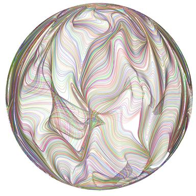 Bgraamiens Flowing Rainbow Lines 1000‑Piece Round Puzzle