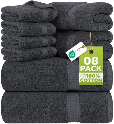 Utopia Towels 8-Piece Luxury Towel Set