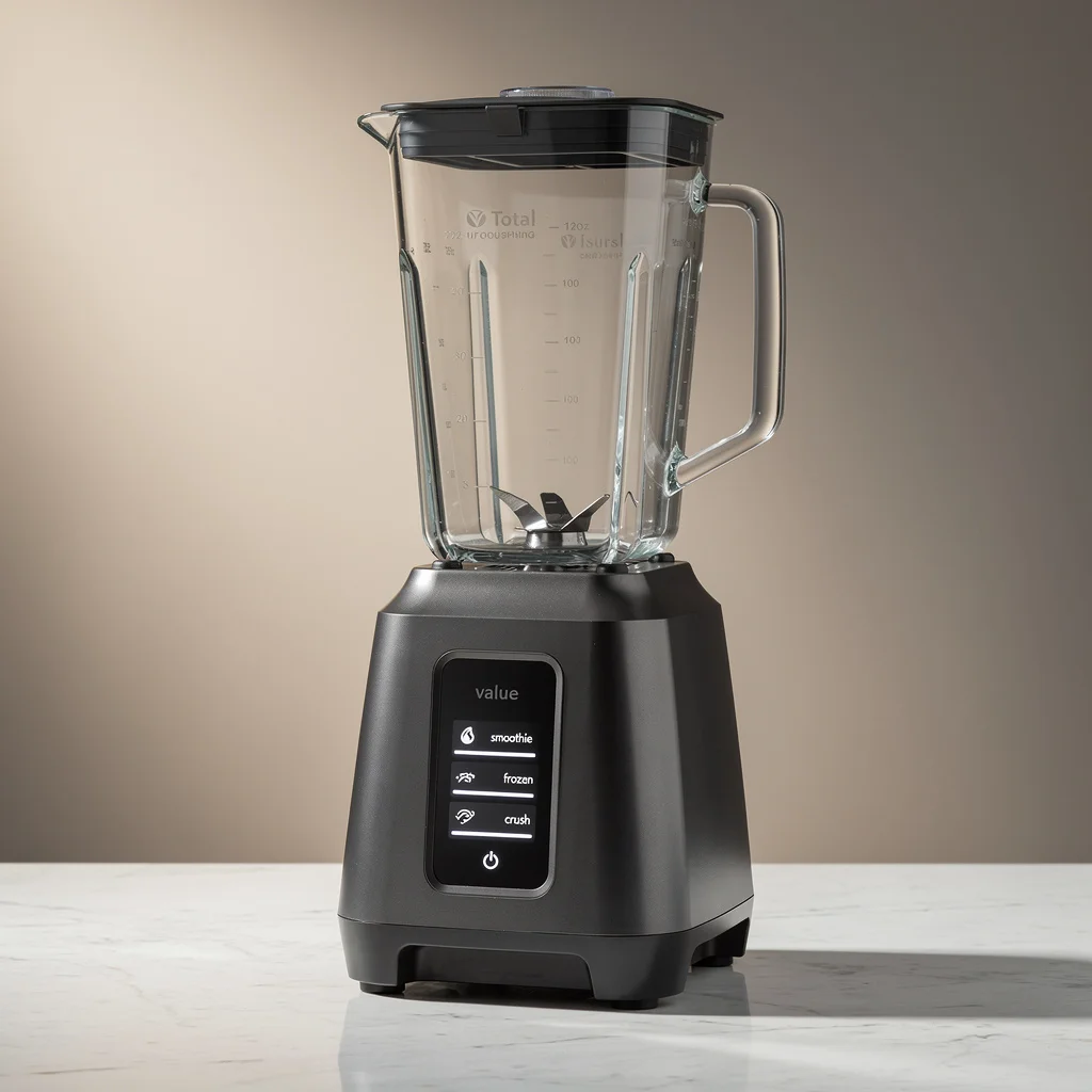 Ninja Professional Plus Blender BN701 in dark grey with the iconic 72 oz Total Crushing Pitcher, Auto-iQ control panel showing smoothie/frozen drink/crush preset buttons, sleek modern base — the Amazon bestseller for full-size countertop blenders in 2026 with 19,054 ratings ★4.7