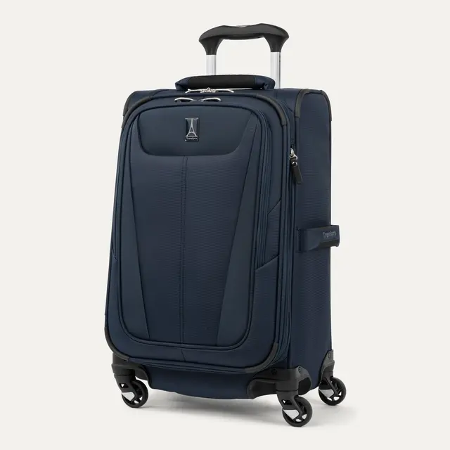 Travelpro Maxlite 5 ballistic nylon softshell carry-on with 4-wheel spinner and expandable +2 inches